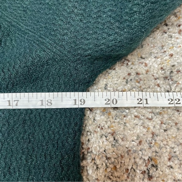 Loft Green Wide Sleeve Round Neck Knit Sweater Medium - Picture 7 of 8